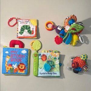EUC Group of 5 Soft Books & Soft Toys